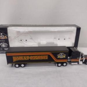 Photo of Harley Davidson H.O.G. Die Cast Tractor Trailer with Original Box (#48)