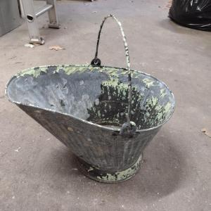 Photo of Galvanized Metal Ash Bucket (Choice B)