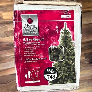 Photo of 6.5 Foot Pre Lit Christmas Tree with Box