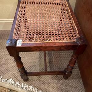 Photo of Side table - wicker top