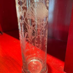 Photo of Tall etched vase