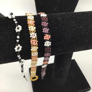 Photo of Beaded flower design bracelets