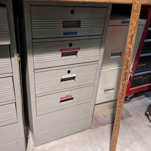 Photo of Super Nice Vintage Metal File Cabinets-Contents Included!