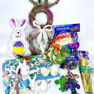 Photo of FUN BUNDLE - Easter and Mardi Gras - Includes Rubber Storage Tote!