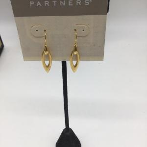 Photo of Partners gold toned dangle earrings