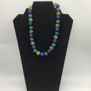 Photo of Green and blue beaded necklace