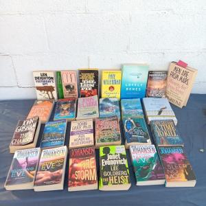 Photo of Large assortment of paperback books - Great reads! Johansen - Grisham - and more