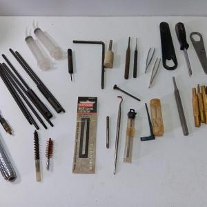 Photo of Wonderful assortment of firearm cleaning tools and precision tools