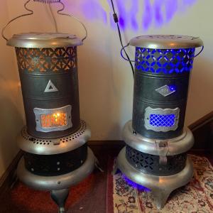 Photo of LOT 127: Set of 2 Faux Oil Heater Lamps