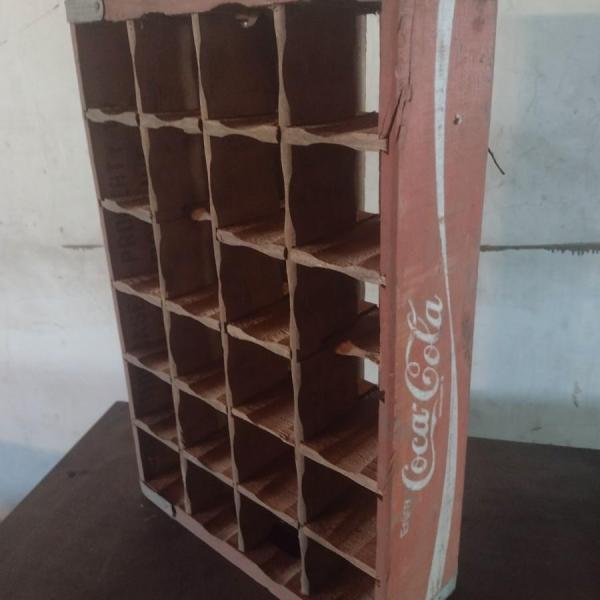 Photo of Vintage Coca-Cola Bottle Box with Wood Divider Sections