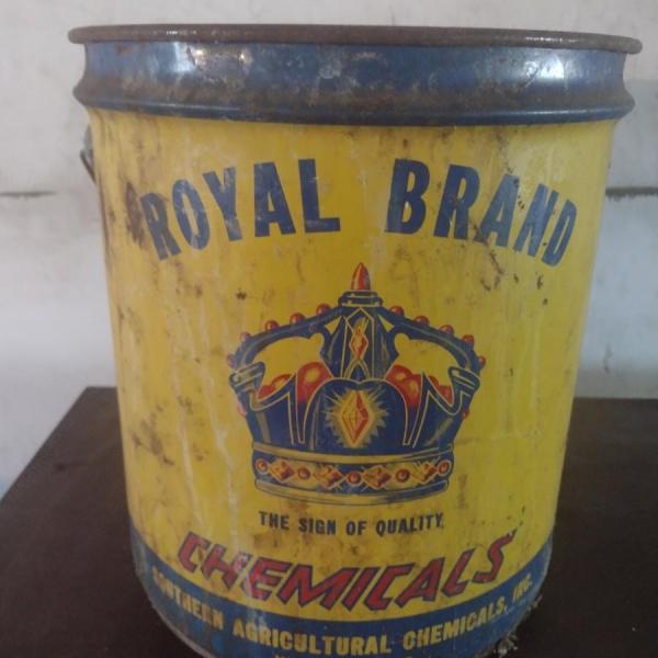 Photo of Vintage Royal Brand Chemical Hand Soap Metal Bucket