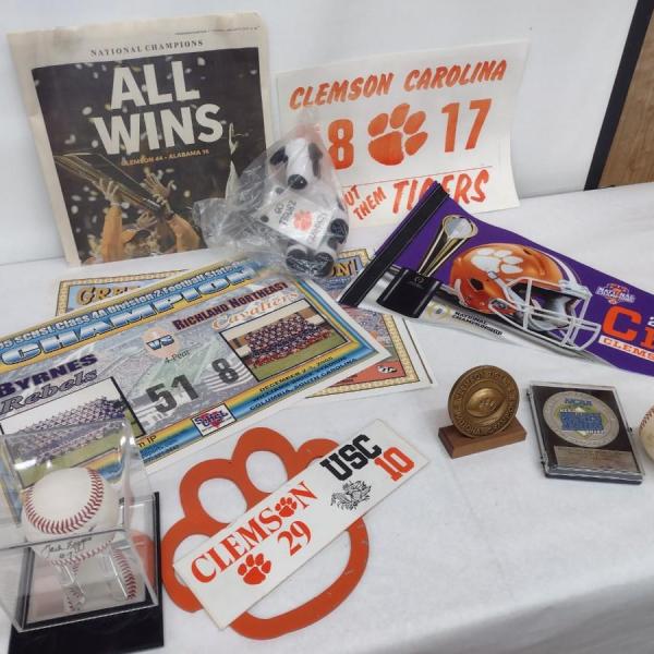 Photo of Collection of Clemson University Tigers Sport Memorabilia Collection #3
