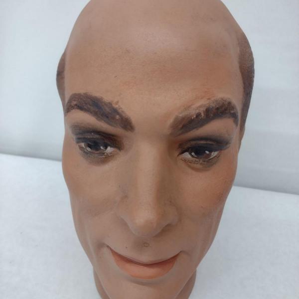 Photo of Vintage Resin Barber Practice Mannequin Head Choice B