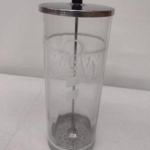 Photo of Vintage Marvy Glass Disinfectant Comb Canister
