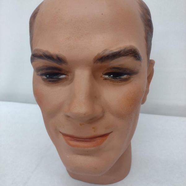 Photo of Vintage Resin Barber Practice Mannequin Head Choice A