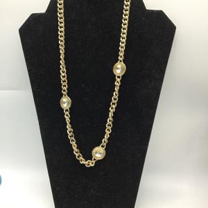 Photo of Gold toned chain necklace