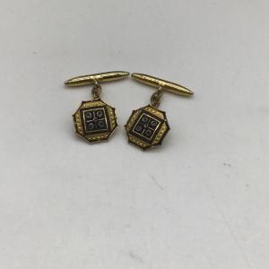 Photo of Vintage gold toned cuff links