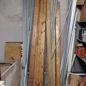 Photo of Collection of Lumber and Piping
