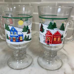 Photo of Holiday glass mugs