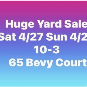Photo of Yard Sale —4/27 and 4/28 —-10:00am—3:00pm