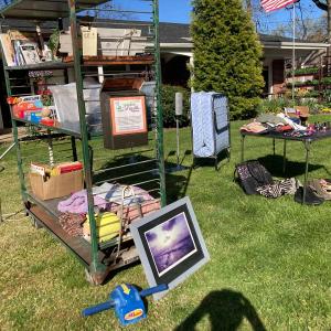Photo of "Pay what YOU think it's worth!" yard sale!