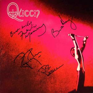 Photo of Queen signed News Of The World album