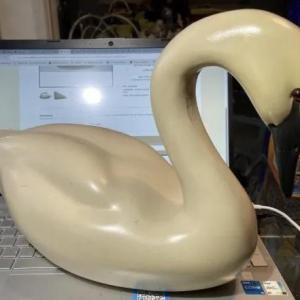 Photo of Vintage Large 16" Long Swan/Goose Good Preowned Condition Seems Like a Hollowed-
