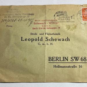 Photo of Vintage Pre-World War II German Envelope Empty in Good Preowned Condition.