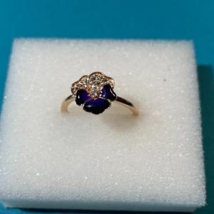 Photo of Pandora "Ale Met" Dainty Designer Cocktail Ring Size 6-1/4 in VG Preowned Condit