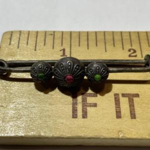 Photo of Antique .800 Silver Hand Made Pin/Brooch Preowned from an Estate in VG Toned Con