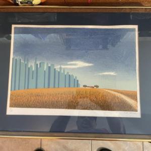 Photo of Vintage Noted 1960s Farmed Fred Zeller French Surrealist Limited Edition #37/275