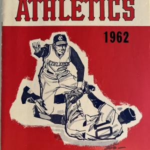 Photo of 1962 Kansas City Athletics Scorebook. 7x10 inches
