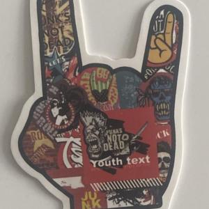Photo of Punk Rock hand sticker 