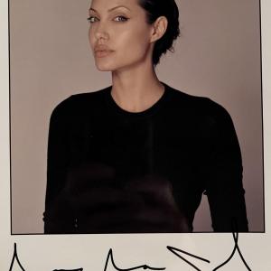Photo of Angelina Jolie facsimile signed photo. 8x10 Inches