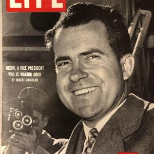 Photo of Richard Nixon signed Life Magazine. GFA Authenticated