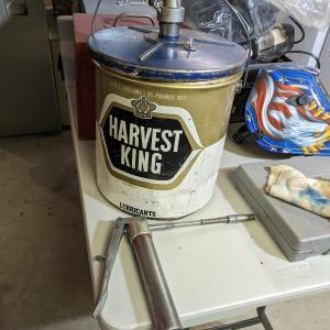 Photo of Vintage Harvest King Lubricant Setup