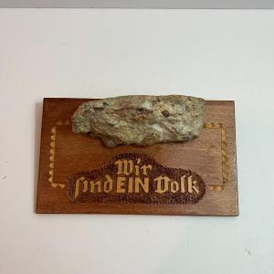 Photo of Real Piece of the BERLIN WALL Decor with Certificate (Wall Piece is 4.5" x 1.5")