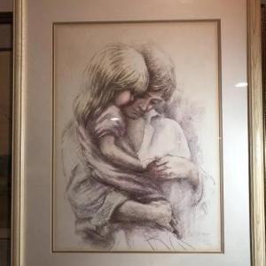 Photo of Fathers Love Pencil Signed by Marilyn Zapp Limited Edition 664/750 Lithograph Ma