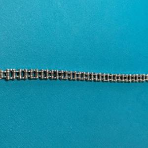 Photo of Vintage Sterling Silver Solid Bicycle Chain Link Bracelet 8" Long 34.5 Grams TW 