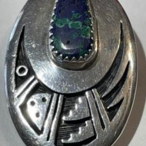Photo of Vintage Native American Solid Sterling Silver Pin/Pendent in VG Preowned Conditi