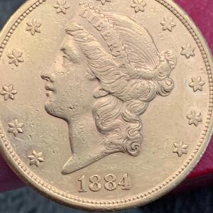 Photo of 1884-S Golden Eagle $20 Gold Coin