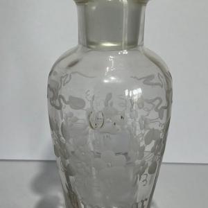Photo of Antique Steuben Verre De Soie Oil/Vinegar Bottle 8" Tall w/Glass Stopper as Pict