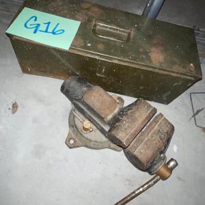 Photo of G16- Vise and Metal Toolbox