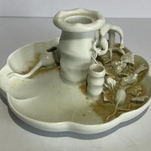 Photo of Antique MEISSEN Kings Period 1763-1774 Dragon & Rodents Candle Holder as Picture