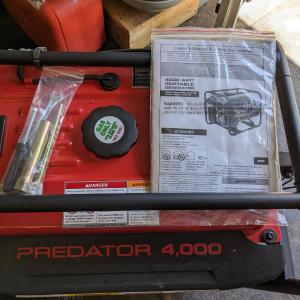 Photo of New Predator 4000 Gas Generator, 63080