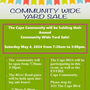 Photo of The Cape HOA Community Wide Yard Sale