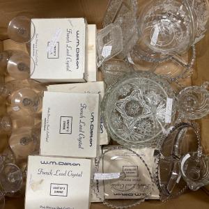 Photo of Box of French crystal and more