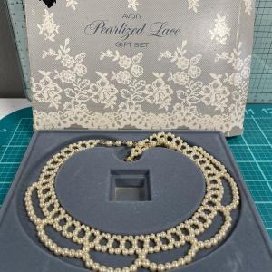 Photo of Vintage Avon Pearlized Lace necklace only