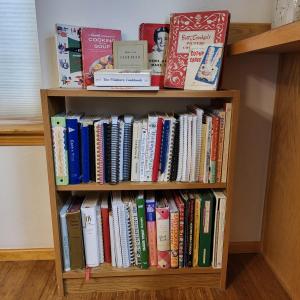 Photo of Bookshelf Filled With All Cookbooks