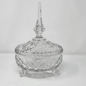 Photo of Pointed Lid Crystal Candy Jar